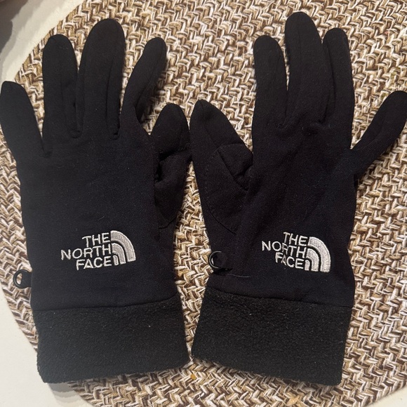 The North Face Black Fleece Gloves women’s Large - Picture 1 of 5